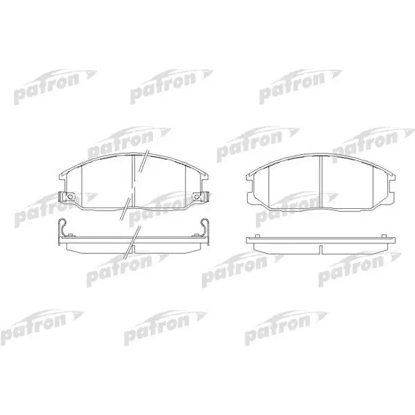 Колодки тормозные дисковые передн HYUNDAI: HIGHWAY VAN 00-, SANT