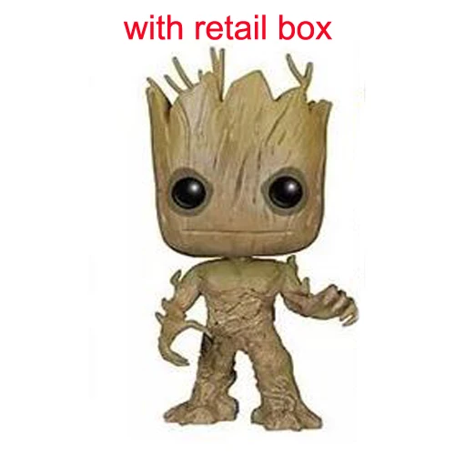 49 with box Персонажи Marvel ракета енот звезда-владыка гамора Дракс Разрушитель грутс каваи 10 см фигурка игрушки - Цвет: 49 with box