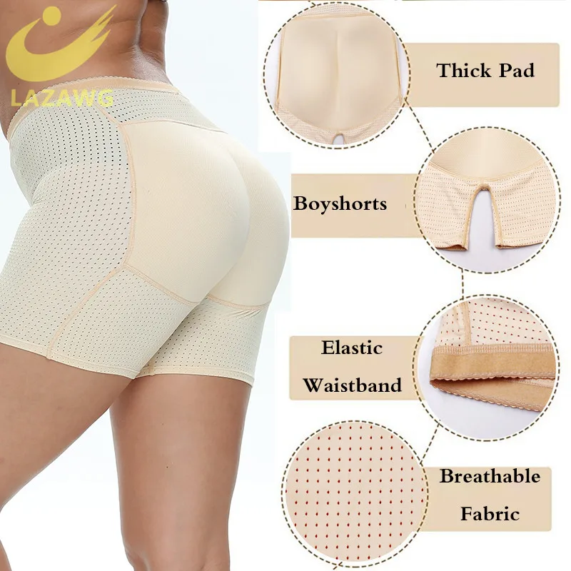 LAZAWG  Butt Lifter Enhancer Shapewear Panties Padded Butt Hip Enhancer Shaper Panties Underwear Thigh Slimmer  Shorts Seamless extreme tummy control shapewear