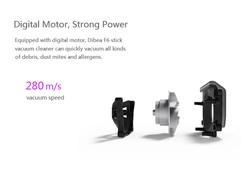 Dibea F6 2-in-1 Powerful Wireless Upright Vacuum Cleaner