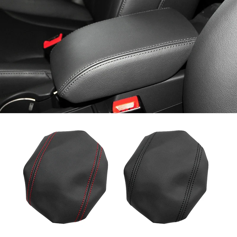 

For Audi Q3 2013 2014 2015 2016 2017 2018 Microfiber Leather Car Interior Center Control Armrest Box Protective Cover Trim