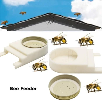

Perforated Lid Bee Feeder Beekeeping Beehive Equipment Water and Sugar Syrup Entrance or Top Dispenser Beekeeper Tools C42