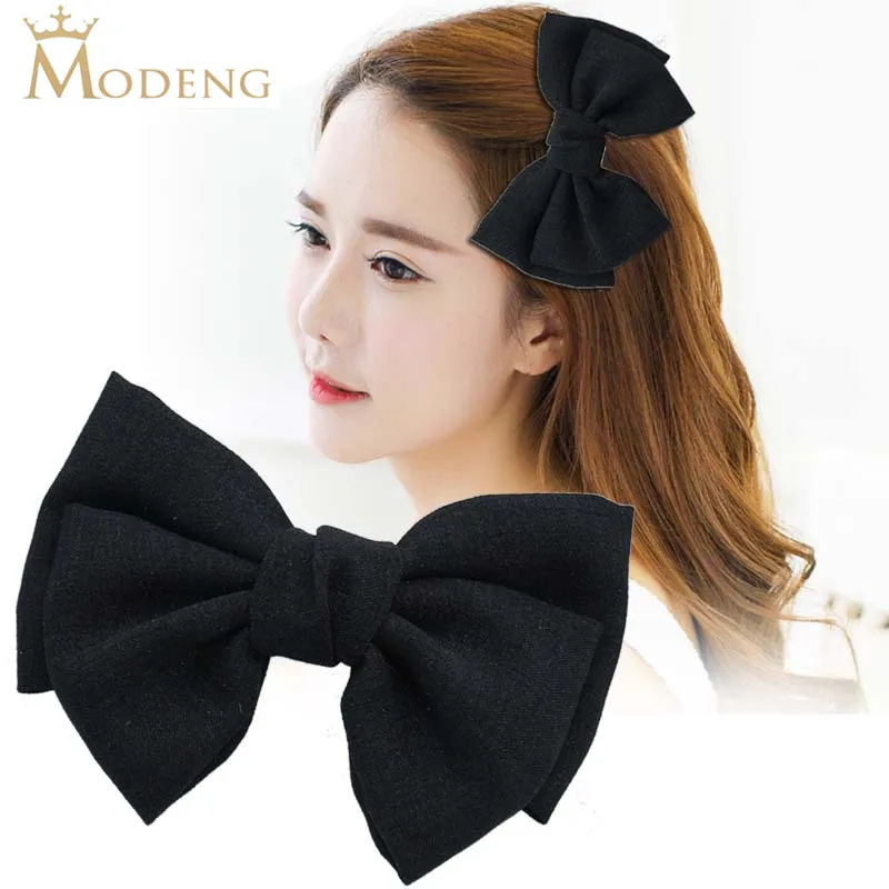 

Vintage Fashion Linen Oversized Bow Hairpin Hair Clips Butterfly Bow Barrette Simple Fabric Bowknot Girl Woman Hair Accessories