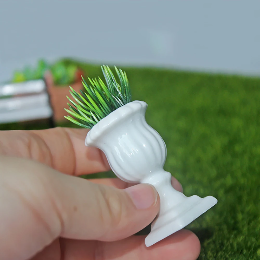 

Миниатюрные аксессуары для кукольного домика, миниатюрная римская колонна, цветочный горшок, имитация мебели, игрушки для украшения кукольного дома, 1/12