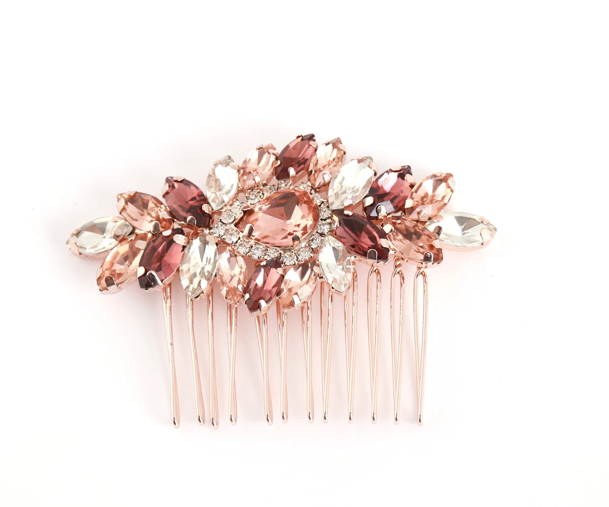 Rose gold hair piece wedding Clearance
