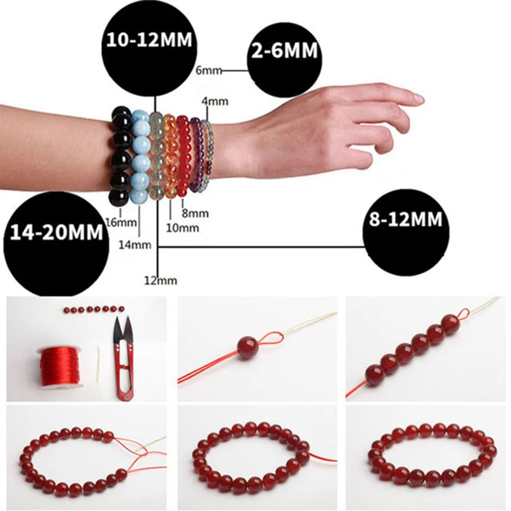 Round Cat's Eye Crystal Beads 4mm 6mm 8mm 10mm 12mm 14mm 16mm Loose Spacer Crafts For Jewelry Making DIY