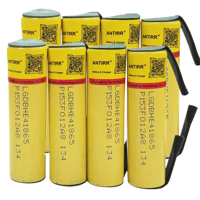 Аккумулятор для LG 18650 he4 3,6 V 2500mAh 20A 35A HE4 18650 he4 аккумулятор Электроинструмент DIY никель - Цвет: 8 PCS