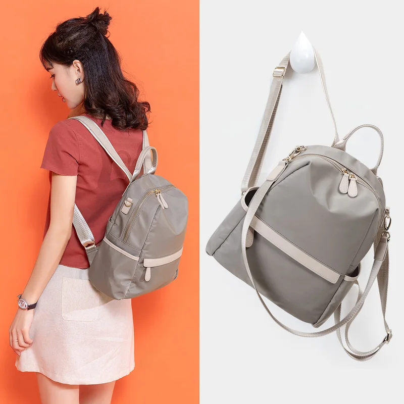 

Oxford Cloth Shoulder Bag Backpack Women's Bag 2019 Fashion Canvas Travel Backpack Waterproof and anti-theft fashion backpack