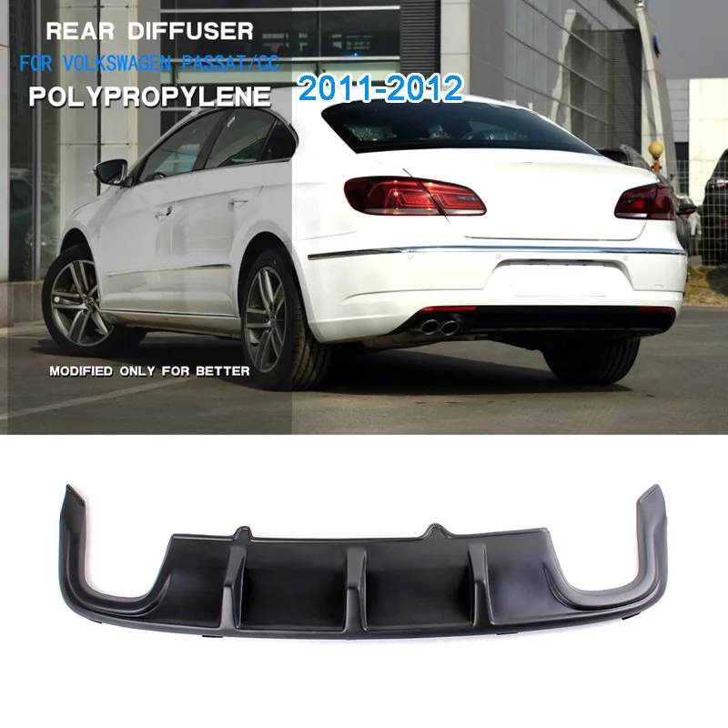 Автомобильный диффузор, губа на задний бампер обвес для Volkswagen Passat CC 2011-2012 автостайлинг авто аксессуары
