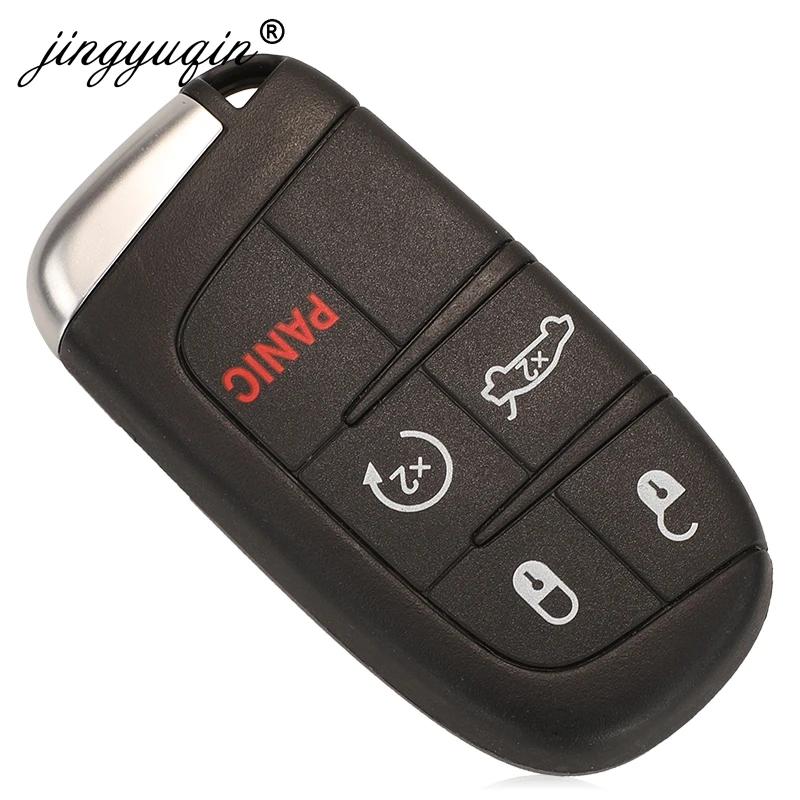 JINGYUQIN GENUINE PARTS SMART REMOTE KEY FOB FOR DODGE JOURNEY CHALLENGER SRT CK CHARGER M3N40821302 433MHZ ID46 CHIP 2/3/4/5BTN