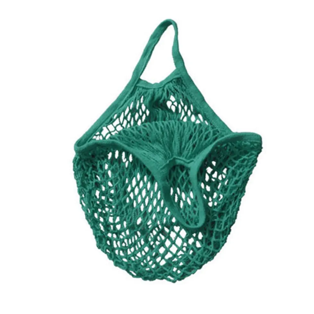 

Large Capacity Mesh Net Turtle Bags String Shopping Bag Compact Size Reusable Women Travel Grocery Storage Handbag