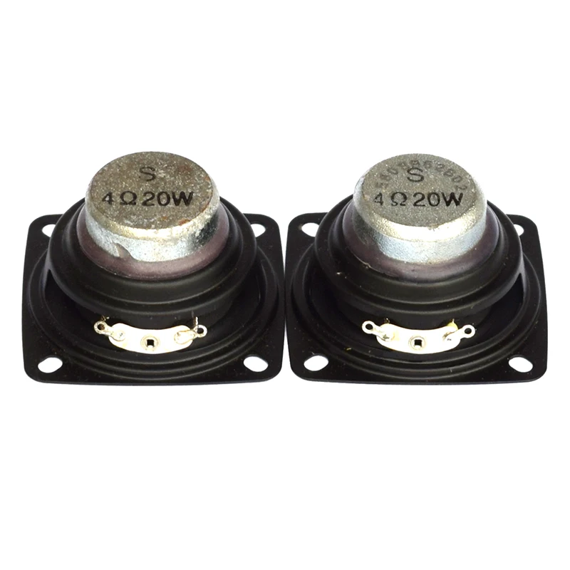 4ohm 20W 2 шт полный диапазон 2 дюймов динамик 15 Вт DIY Саундбар Бумбокс блок портативный радио 10 Вт 20 Вт 4 Ом динамик HIFI Bluetooth динамик s 55 мм - Цвет: 4ohm 20W