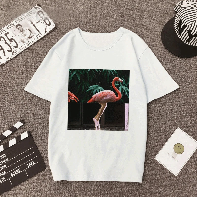 TShirts Women Picture T-Shirt Summer Tops Kawaii Printing Series Short-sleeved white tShirt Streetwear Oversize Top tee Clothes