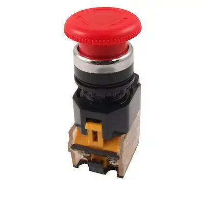 

380V 4A 220V 5.5A 1NO 1NC Emergency Stop Red Mushroom Push Button Switch