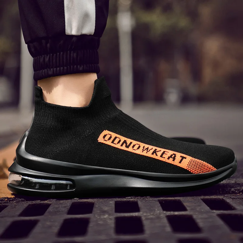 

MEN'S SHOES Summer New Style Men wa zi xie One-piece Fly Netting Surface Large Size Athletic Shoes Lightweight Breathable Men's