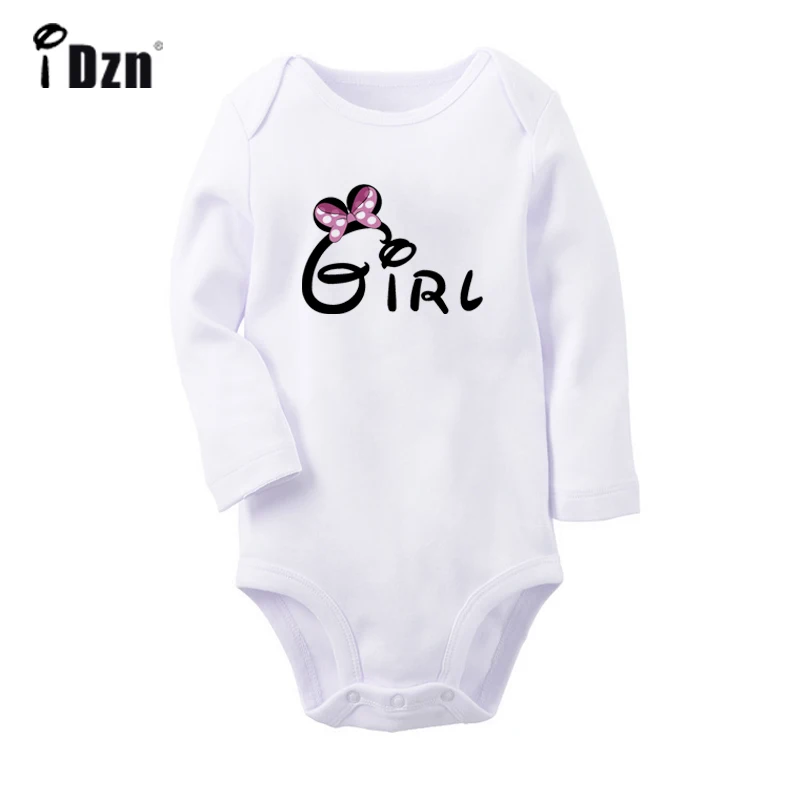 ifBabyW2746C Милое боди с бантом для новорожденных; комбинезон с длинными рукавами для малышей; Рождественский подарок - Цвет: ifBabyW2746C