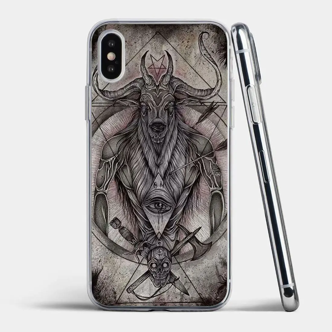 best meizu phone case For Meizu U20 Pro 5 6 Plus M2 M3 M3S NOTE M5S 6S M5 6 M6t MX6 Goat Cat Head Satan Art Soft Transparent Shell Covers meizu phone case with stones lock Cases For Meizu