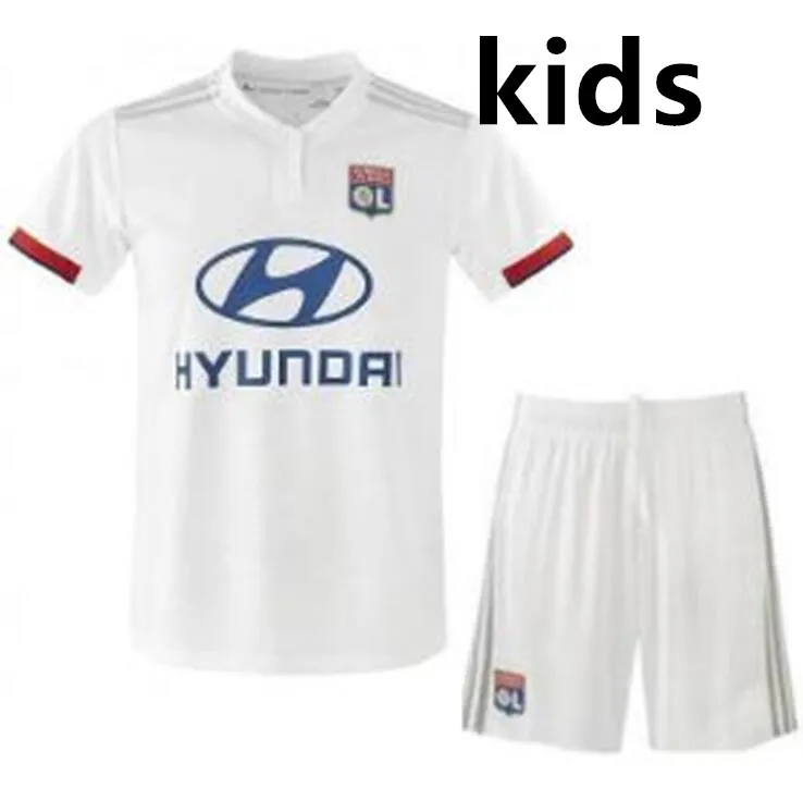 Детский комплект,, Lyonnais, футбольные майки, 19/20 Lyon TRAORE MEMPHIS, FEKIR OL AOUAR GOUIRI CORNET JUNINHO, Детская футбольная рубашка - Цвет: kids