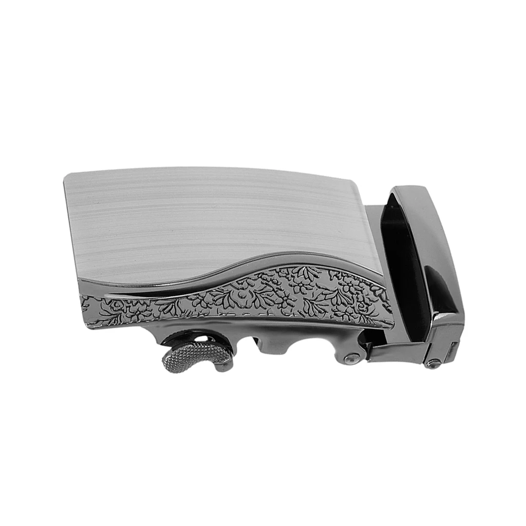 Fashion Ratchet Belt Buckle Only Business Automatic Slide Buckle Fit 3.5cm Belt
