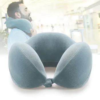 

New U-shape Aircraft Pillow Effective Support Healthy Sleep Neck Memory Pillow Portable Comprehensive Comfort Support Nap Pillow