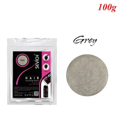 Sevich Keratin Hair Volumizing Fiber Refill - 100g, 10 Color Options, Hair Loss Concealer & Blender, 50g (Grey-100g)