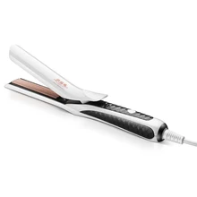 Бигуди для волос Портативный Профессиональный парикмахерский салон паровой стайлер гребень щипцы для завивки волос Белый турмалин керамический плоский утюг magic