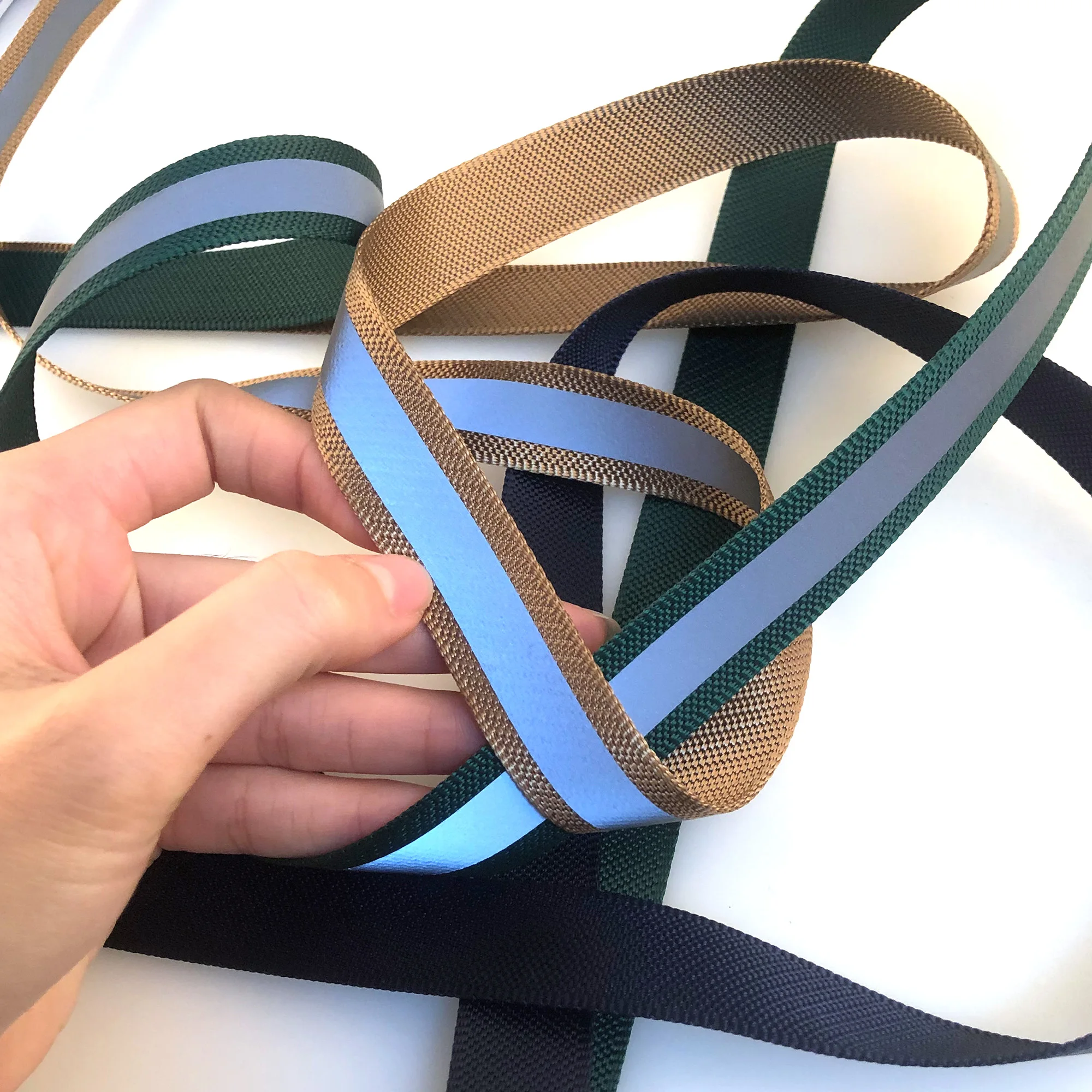 Reflective Grosgrain Ribbon