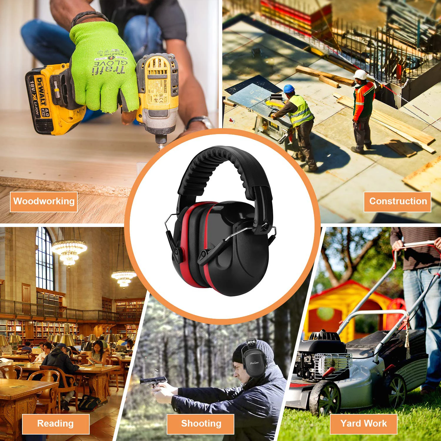 Protections auditives,Casque auriculaires à réduction de bruit,Casque ...