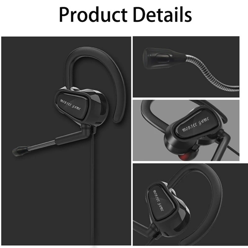 3 5mm Wired Headphones Gaming Headset In Ear Earbuds Heavy Bass Earphone With Mircophone For Phone Computer For XBOX PS4 Iphone8