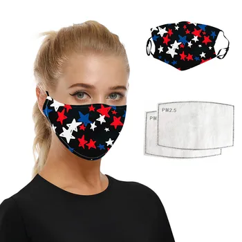 

Universal Mouth Mask With 2 PCS Filters Dust-Proof And Smog-Washable Mask For Adults In Europe And America Facemask Maschere