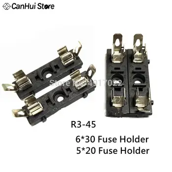 

5pcs R3-45A Taiwan SCI Fuse Holder PBT 6*30mm 15A 125V (UL flame:94V-0) 8A 250V 5*20mm Fuseboxe inside 6*30 mm 10A 250V Hot NEW