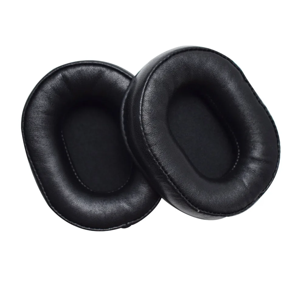 High quality Genuine Leather Headset Earpads for DENON AH MM400 Earphone Cover Sponge Cover Headphone Earmuffs Accessories