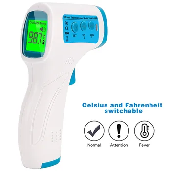

Adults Baby Forehead Thermometer Digital ABS Infrared Thermometergun Outdoor Body Ear Termometro Laser Gun Temperature Sensor