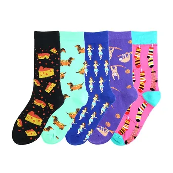 

New socks popular style socks cartoon creative design neutral socks fashion brand cotton socks man womens socks