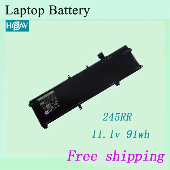 100% Новый аккумулятор для ноутбука Dell 245RR T0TRM H76MV 7D1WJ бесплатная доставка |