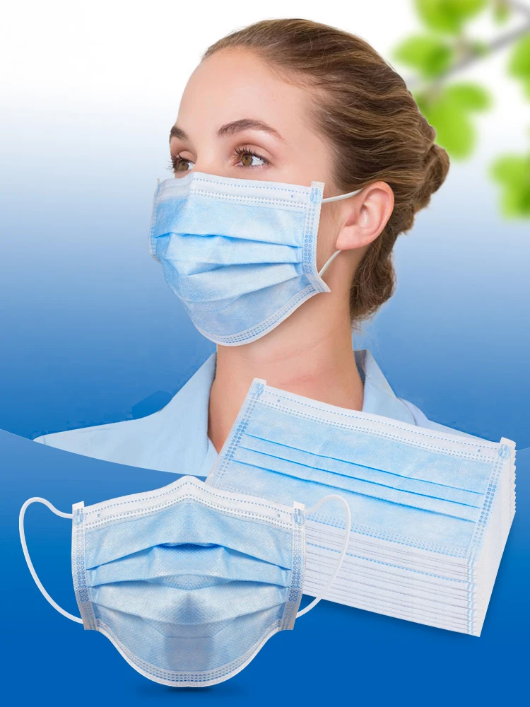 

20/40/60/80/100 pcs Anti-bacteria Proof Face Mouth Masks Earloop-Mask Non Woven Disposable Masks Protection against Dust