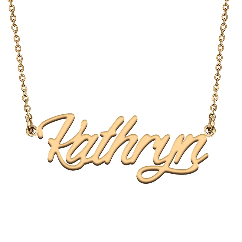 Kathryn Custom Name Necklace Customized Pendant Choker Personalized Jewelry Gift for Women Girls Friend Christmas Present