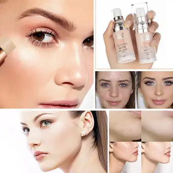 

Nude Base Matte Cushion Foundation Waterproof Bb Cc Concealer Coverage Full Long-lasting Foundation Face Cream Makeup U9L9