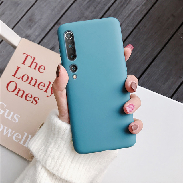 Solid Color Phone Case For Huawei P8 P9 P20 P30 P40 Lite E 2017 Pro Mini Soft Cover Candy Color For P Smart Z Plus 2019