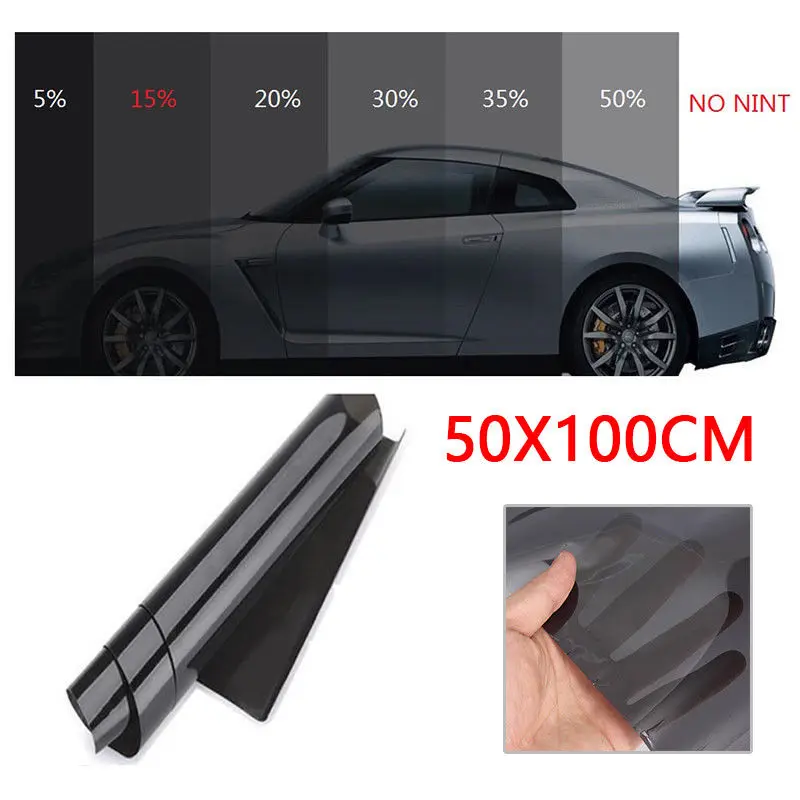 Универсальный 50 см x 1 м 15% VLT Pro автомобильный для дома, для окон и стекла Тонирующая пленка+ скребок