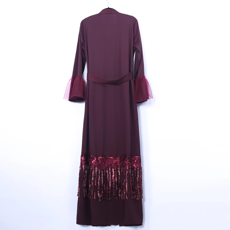 Женское кимоно abaya с блестками мусульманский хиджаб платье индейка восточный