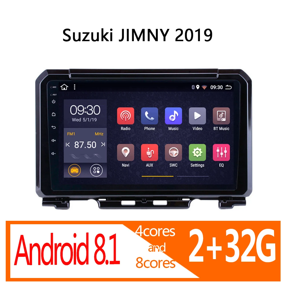 Автомагнитола 2 ГБ + 32 android для Suzuki JIMNY 2019 8 ядерный автомобильный радиоприемник DVD