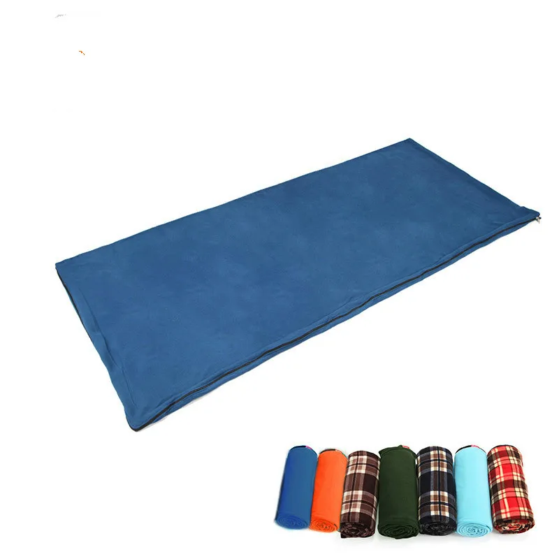 Adult Cashmere Sleeping Bag Outdoor Camping Cashmere Grab Velvet Bed