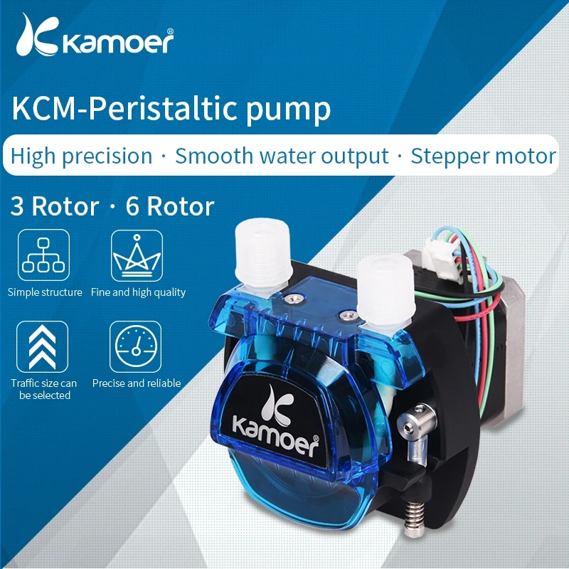 Перистальтический водяной Насос Kamoer KCM 12 В/24 В с шаговым двигателем и