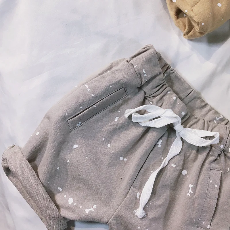 

South Korea Childrenswear 2019 Summer New Style Korean-style Dotted Printed Children Shorts Boys' Casual Pants Fashion