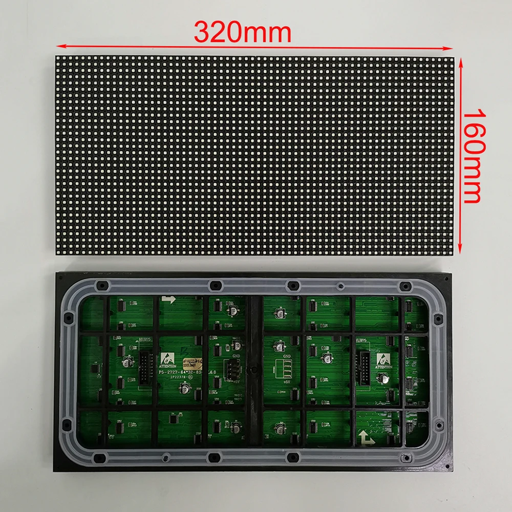 

High Brightness LED Display Screen Module P5 320X160mm Outdoor Waterproof Full Color P2 P2.5 P3 P4 P6 P7.62 P8 P10 LED Panel