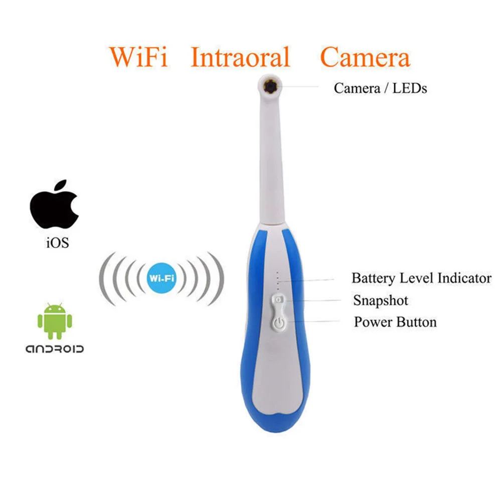 HD беспроводная WiFi Интраоральная стоматологическая камера для iOS Android Windows PC системы