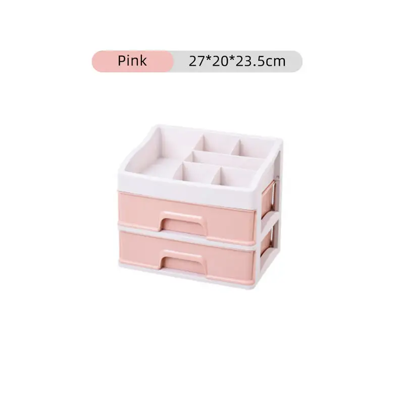 Large Cosmetic Makeup Drawers Storage Rack Box Skin Care Dressing Table Home School Desktop Jewelry Organizer Women Nail Casket - Цвет: 8