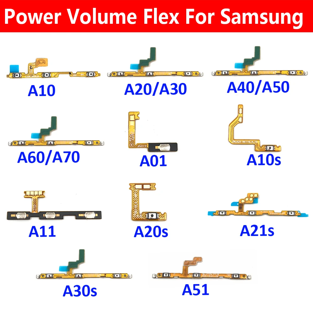 Power-On-Off-Volume-Side-Button-Key-Flex-Cable-For-Samsung-A10-A20-A30 ...