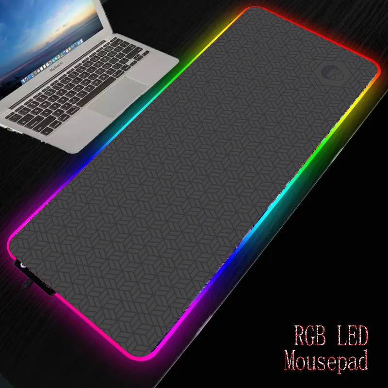 MRGBEST темно-серые обои игровой коврик для Мыши Компьютерный мыши RGB большой геймер